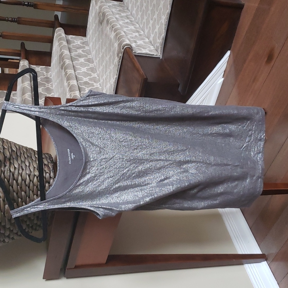 Eileen Fisher Silver Tank Top